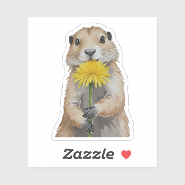 Prairie Dog Watercolor Sticker (Sheet)