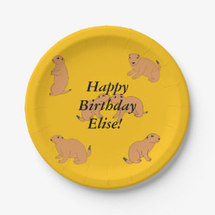 Prairie Dogs Birthday Paper Plates