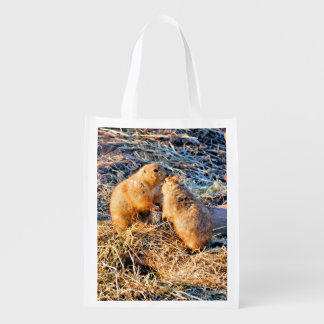 PRAIRIE DOGS GROCERY BAG