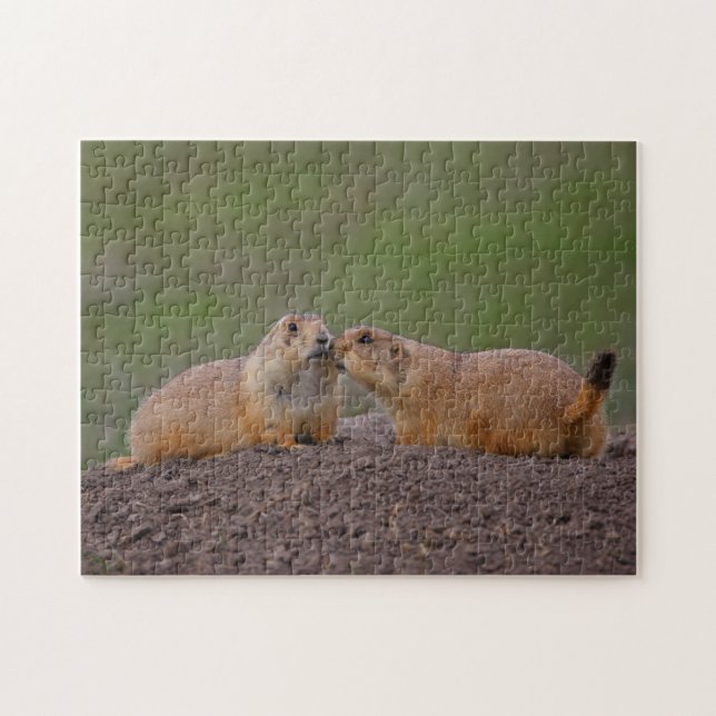 prairie dogs kissing jigsaw puzzle (Horizontal)