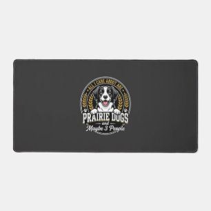 Prairie Dogs Maybe 3 People Design Desk Mat