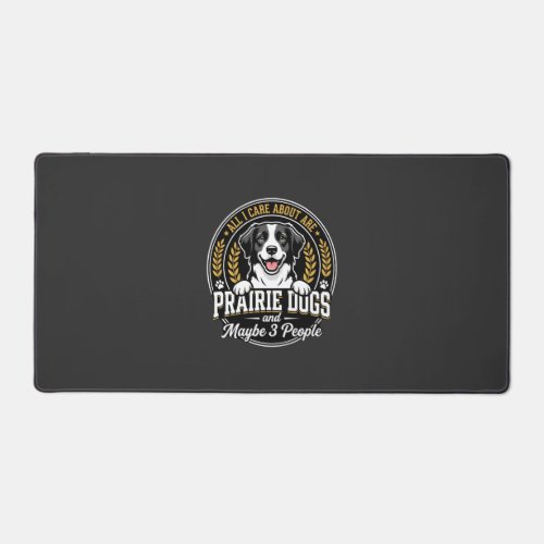 Prairie Dogs Maybe 3 People Design Desk Mat