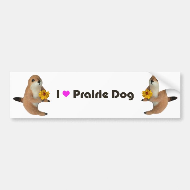 prairie dog's stuffed toy bumper sticker (Front)