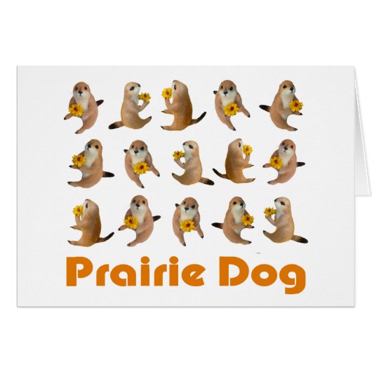 prairie dog's stuffed toy cards (Front Horizontal)