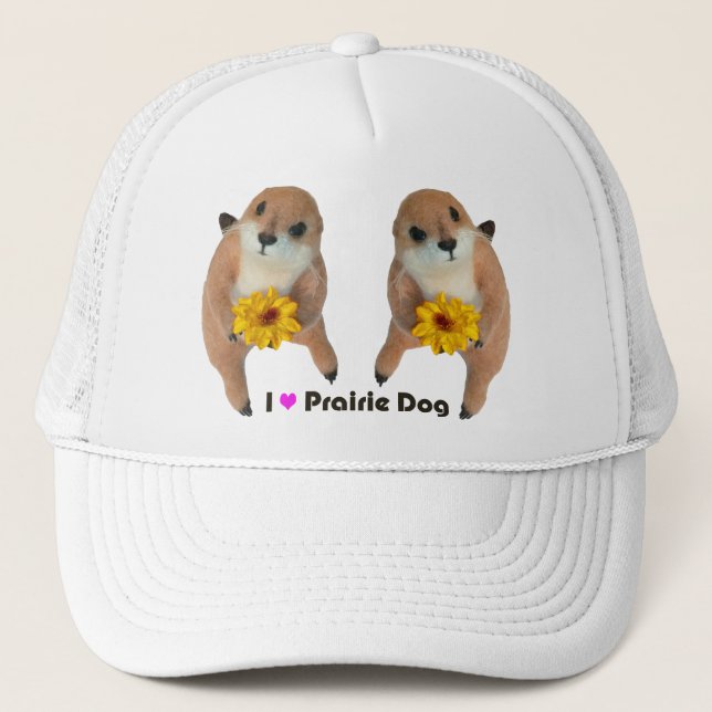prairie dog's stuffed toy trucker hat (Front)