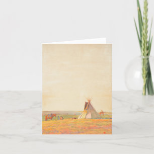 Prairie Evening by Maynard Dixon Letterpress Thank You Card