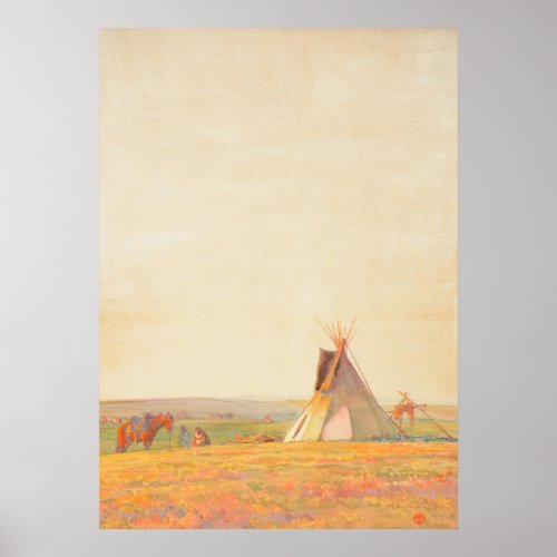Prairie Evening by Maynard Dixon Poster