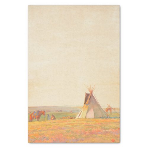 Prairie Evening by Maynard Dixon Tissue Paper