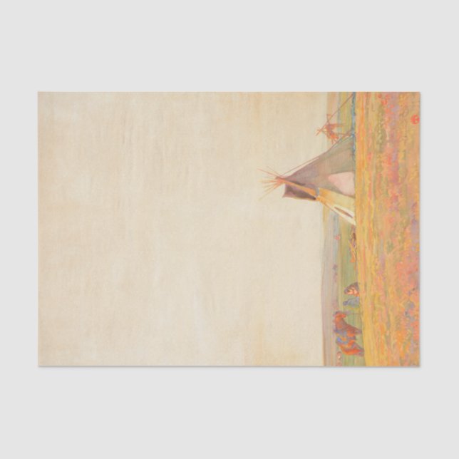 Prairie Evening by Maynard Dixon Tissue Paper (Front)