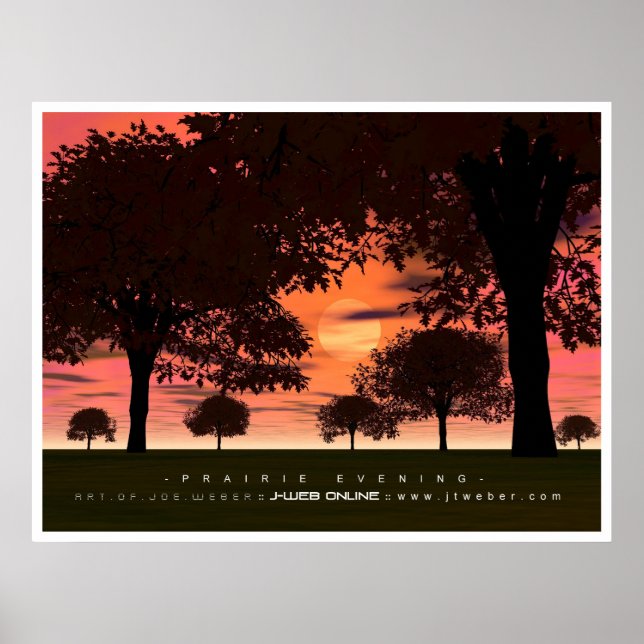 Prairie Evening Poster (Front)