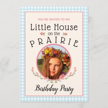 Prairie Girl Book Cover Birthday Invitation by LightinthePath at Zazzle