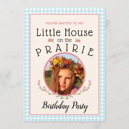 Prairie Girl Book Cover Birthday Invitation