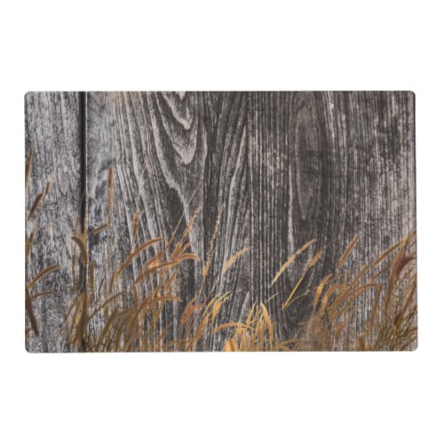 Prairie Harvest Wheat On Barn Board Placemat