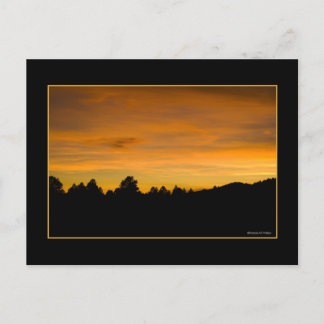 Prairie Hills At Sunset Postcard