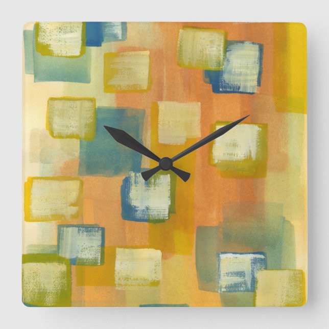 Prairie Home I Square Wall Clock (Front)