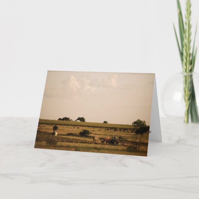 Prairie Landscape Note Card (Front)