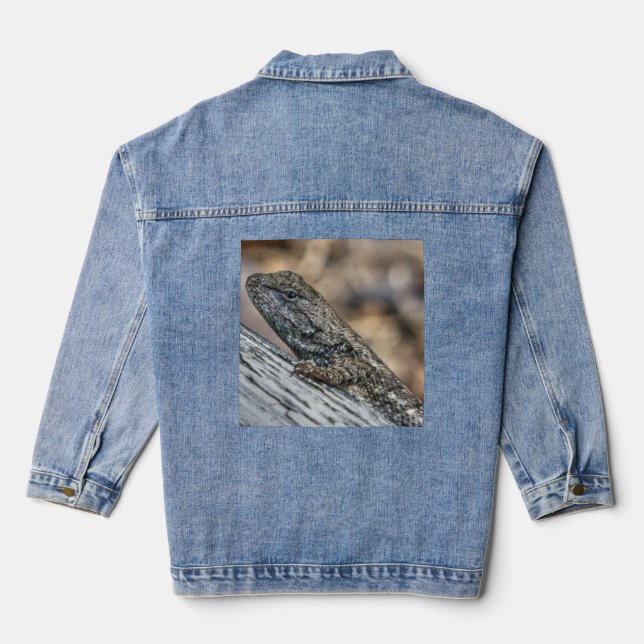 Prairie Lizard Denim Jacket (Back)