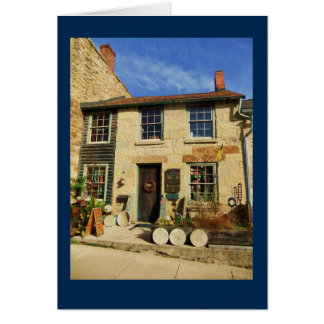 Prairie Oak Artican Facade with Blue Border Cards