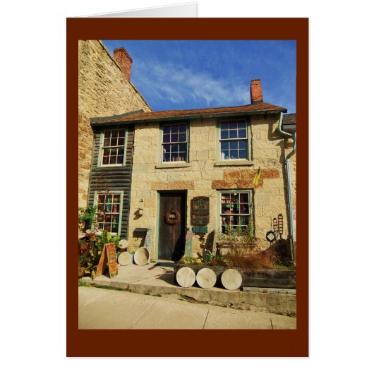 Prairie Oak Artican Facade with Brown Border Cards (Front)