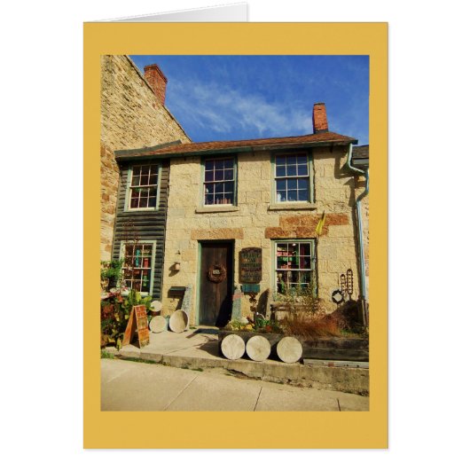 Prairie Oak Artican Facade with Goldenrod Border Cards (Front)