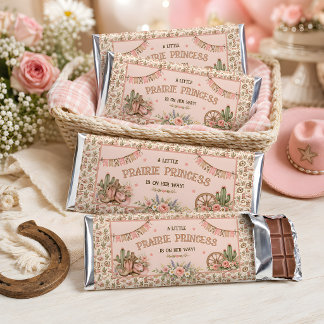 Prairie Princess Western Baby Shower Hershey Bar Favors