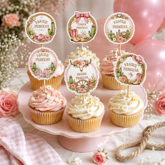 Prairie Princess Western Baby Shower Sticker Sheet