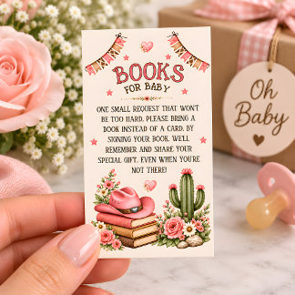 Prairie Princess Western Books for Baby Enclosure Card