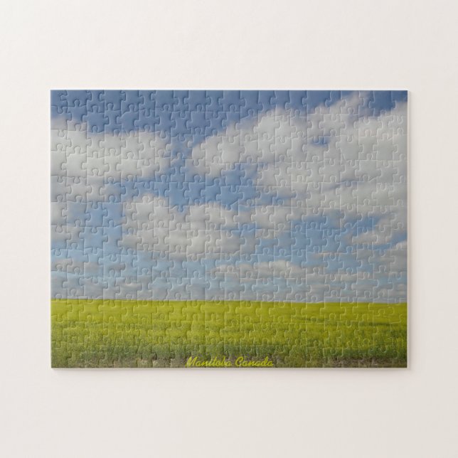 Prairie Puzzle Manitoba Nature Puzzle Personalized (Horizontal)