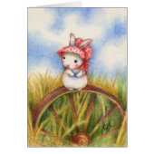 Prairie Rabbit - Cute Animal Art Card (Front)