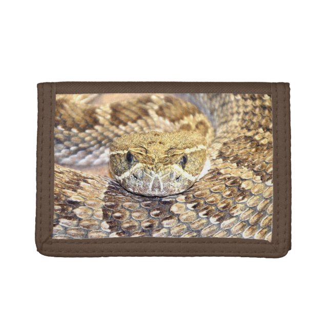 Prairie rattlesnake tri-fold wallet (Front)