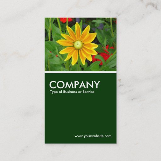 Customizable Prairie Sun Rudbeckia Business Card