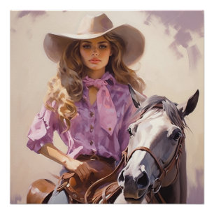 Prairie Thistle: Cowgirl Wall Art