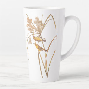 Prairie Warbler Audubon Yellow Bird Latte Mug