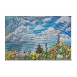 Prairie Wildflowers And Thunderstorm Acrylic Print at Zazzle
