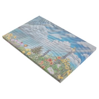 Prairie Wildflowers And Thunderstorm Gallery Wrap by CreativeClutter at Zazzle