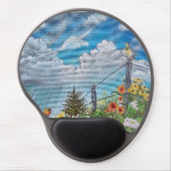 Prairie Wildflowers And Thunderstorm Gel Mouse Pad by CreativeClutter at Zazzle