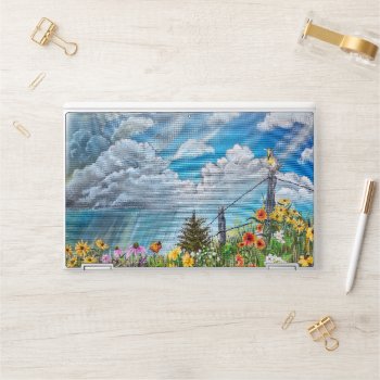 Prairie Wildflowers And Thunderstorm Hp Laptop Skin by CreativeClutter at Zazzle