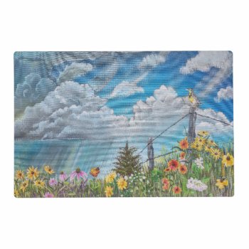 Prairie Wildflowers And Thunderstorm Placemat by CreativeClutter at Zazzle