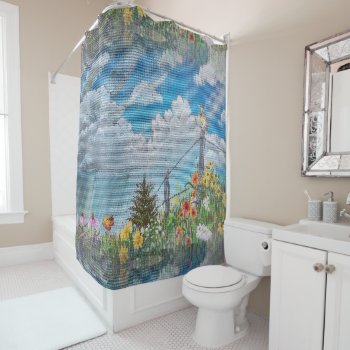 Prairie Wildflowers And Thunderstorm Shower Curtain by CreativeClutter at Zazzle
