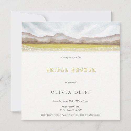 Prairies in Bloom Bridal Shower Invitation