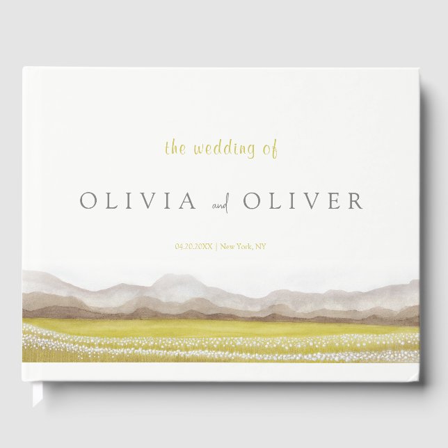 Prairies in Bloom Wedding  Guest Book (Front)