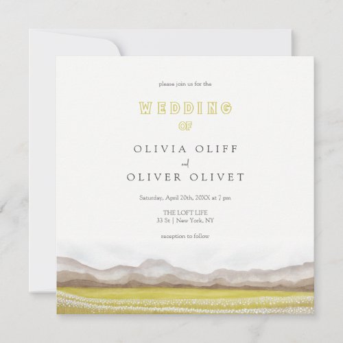 Prairies in Bloom Wedding  Invitation