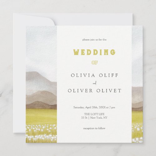 Prairies in Bloom Wedding  Invitation