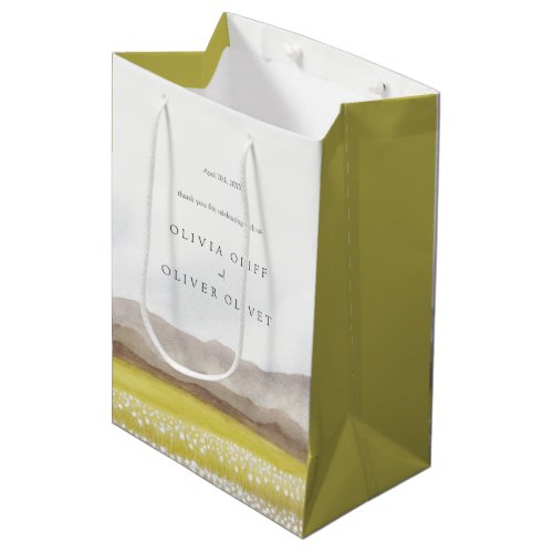 Prairies in Bloom Wedding Medium Gift Bag