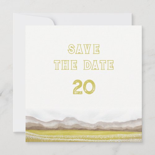 Prairies in Bloom Wedding Save The Date Invitation