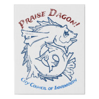Praise Dagon Innsmouth Lovecraft Fish Horror