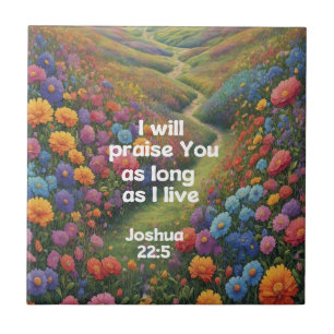 Praise God Ceramic Tile
