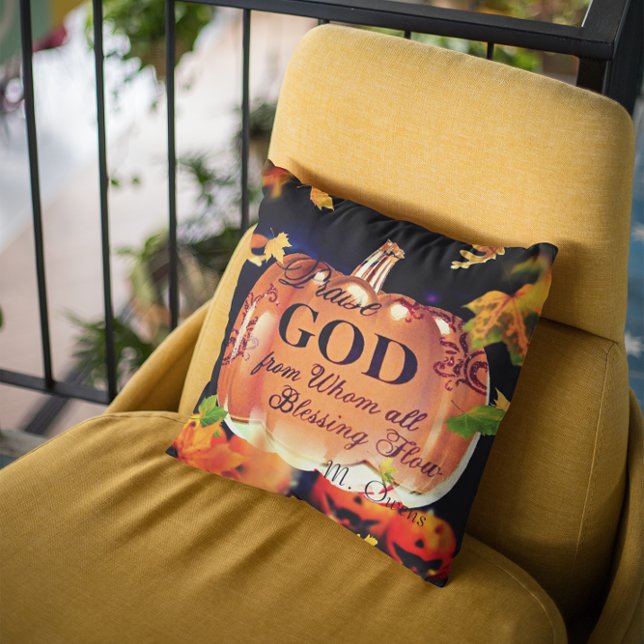 Praise God From Whom All Blessing Flow  Throw Pillow (Creator Uploaded)