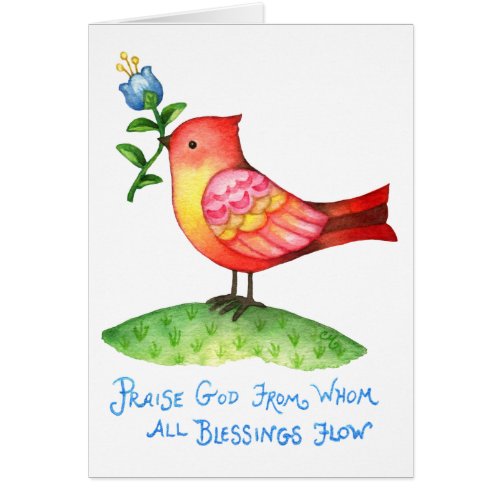Praise God from Whom All Blessings Flow - Card
