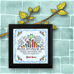 Praise Him Hands christian gift box<br><div class="desc">Praise Him Hands christian gift box,  faith apparel,  gifts by ArtMuvz Illustration. Matching Customizable  christian gifts and apparel. To personalize  add your name or add text instead. Customize this christian gift box to make it uniquely yours or to give as a personalized gift</div>